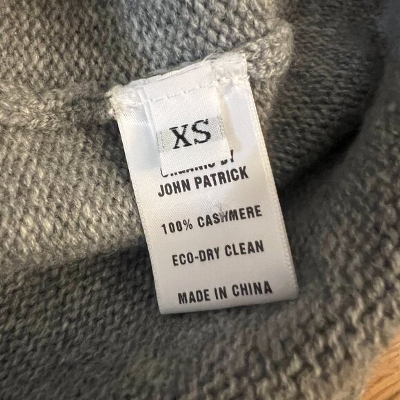 John Patrick Organic Noel 100% Cashmere Hoodie in Grey Melange - Women's XS - Picture 4 of 9